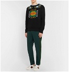 Gucci - Embellished Printed Loopback Cotton-Jersey Sweatshirt - Men - Black