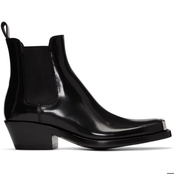 Photo: Calvin Klein 205W39NYC Black Western Chris Boots