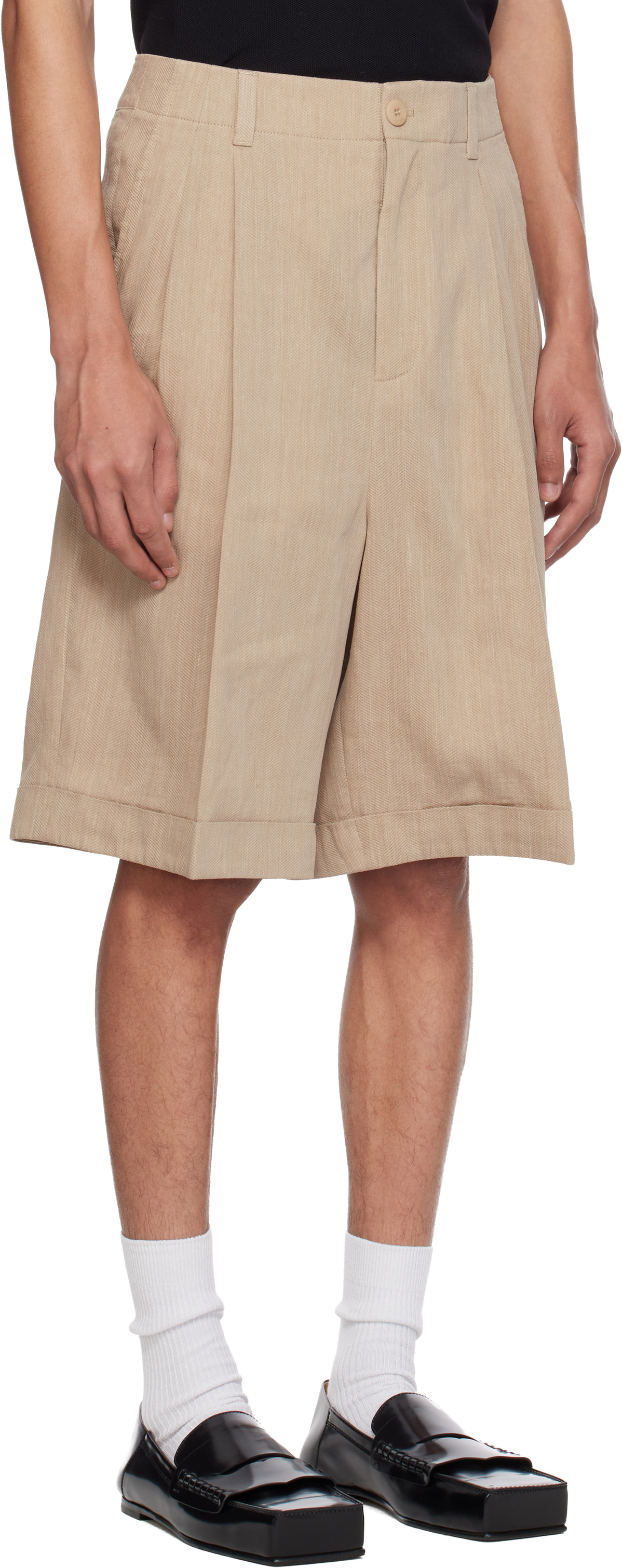 JACQUEMUS Beige 'The Pastro' Shorts