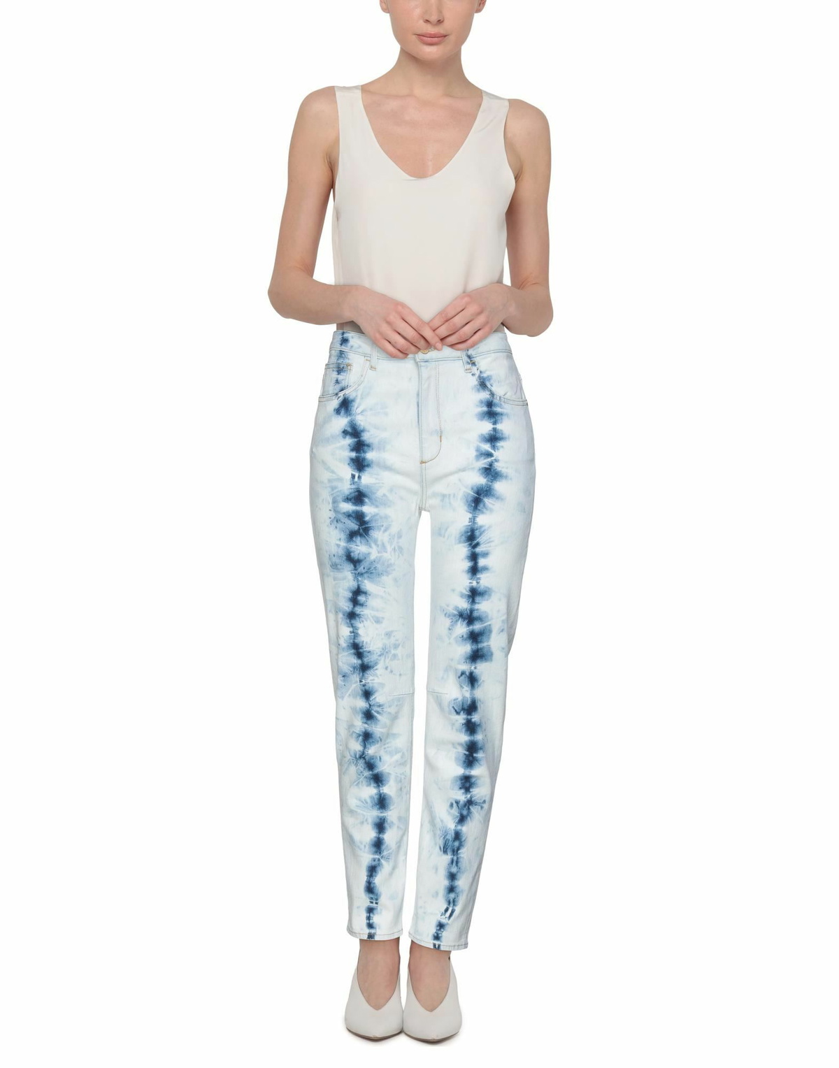 Manila Grace Womens Jeans in Blue