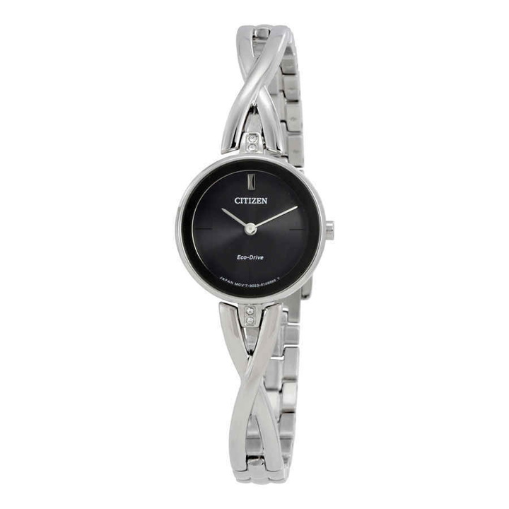 Photo: Citizen Silhouette Black Dial Ladies Watch EX1420-50E