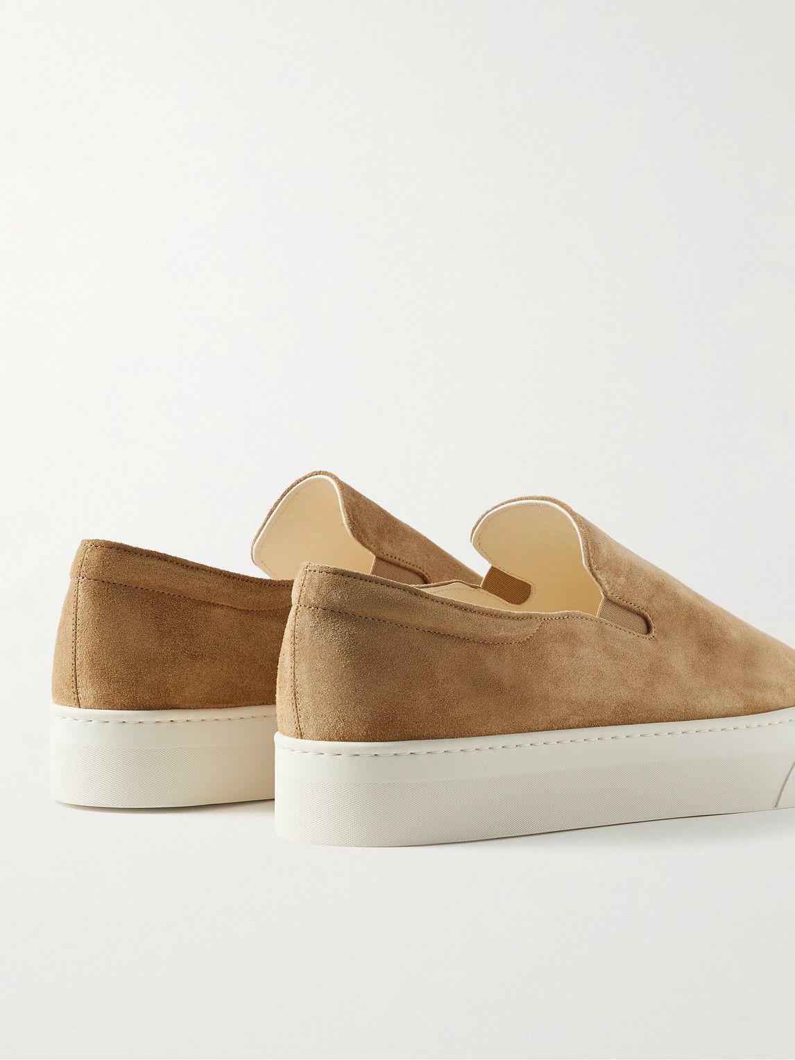 The Row - Dean Suede Slip-On Sneakers - Brown The Row