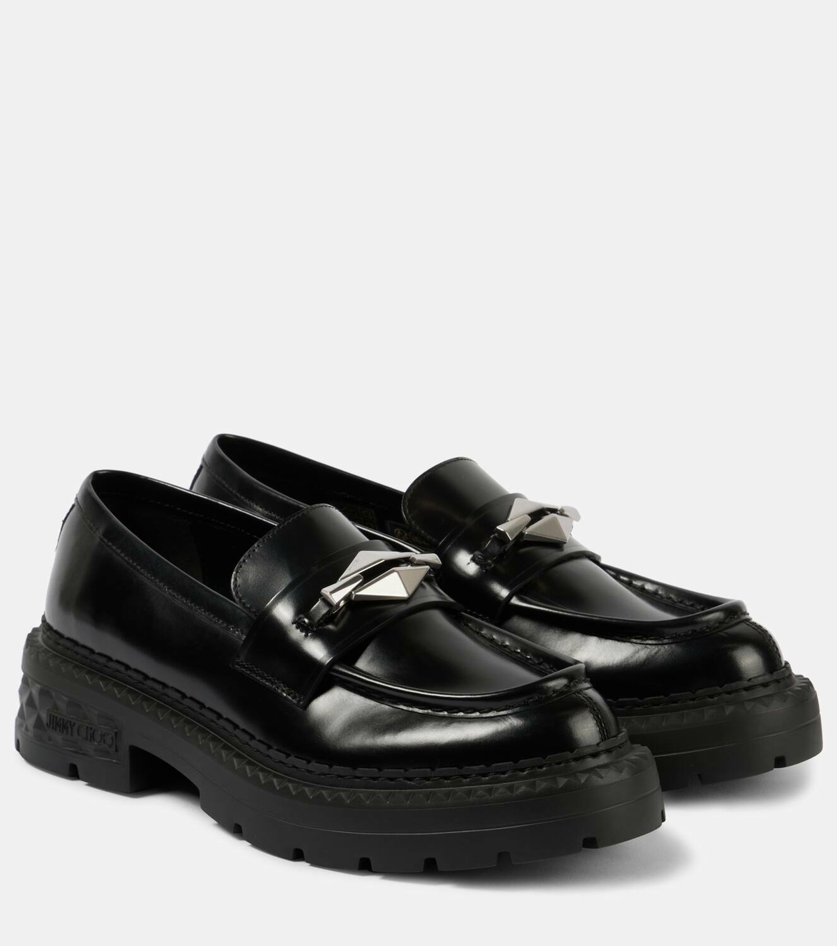 70%オフセールJJIMMY CHOO DIAMOND LOAFERS Jimmy Choo Diamond Tilda Embellished Leather Loafer | OLIVELA