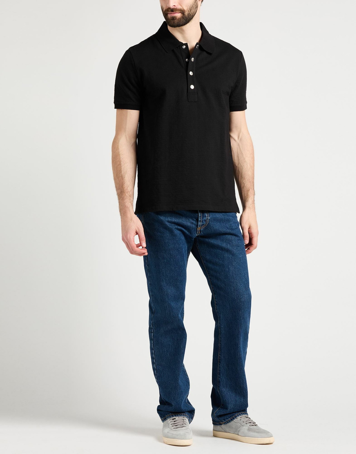Balmain Mens Polo shirt in Black