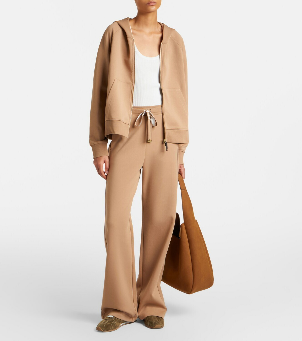 'S Max Mara Cotton-blend jersey hoodie