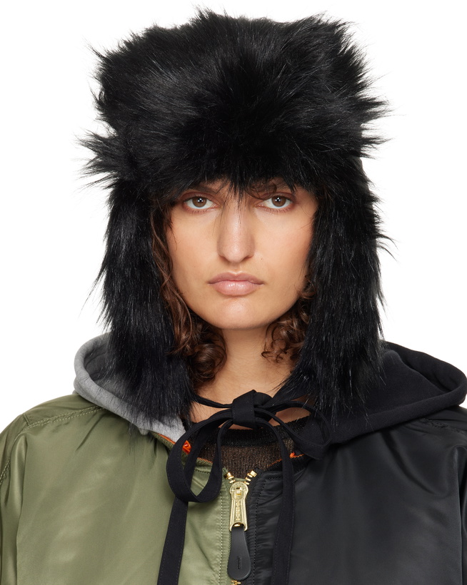 Photo: 032c Black OSL2BER Trapper Aviator Hat