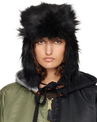 032c Black OSL2BER Trapper Aviator Hat