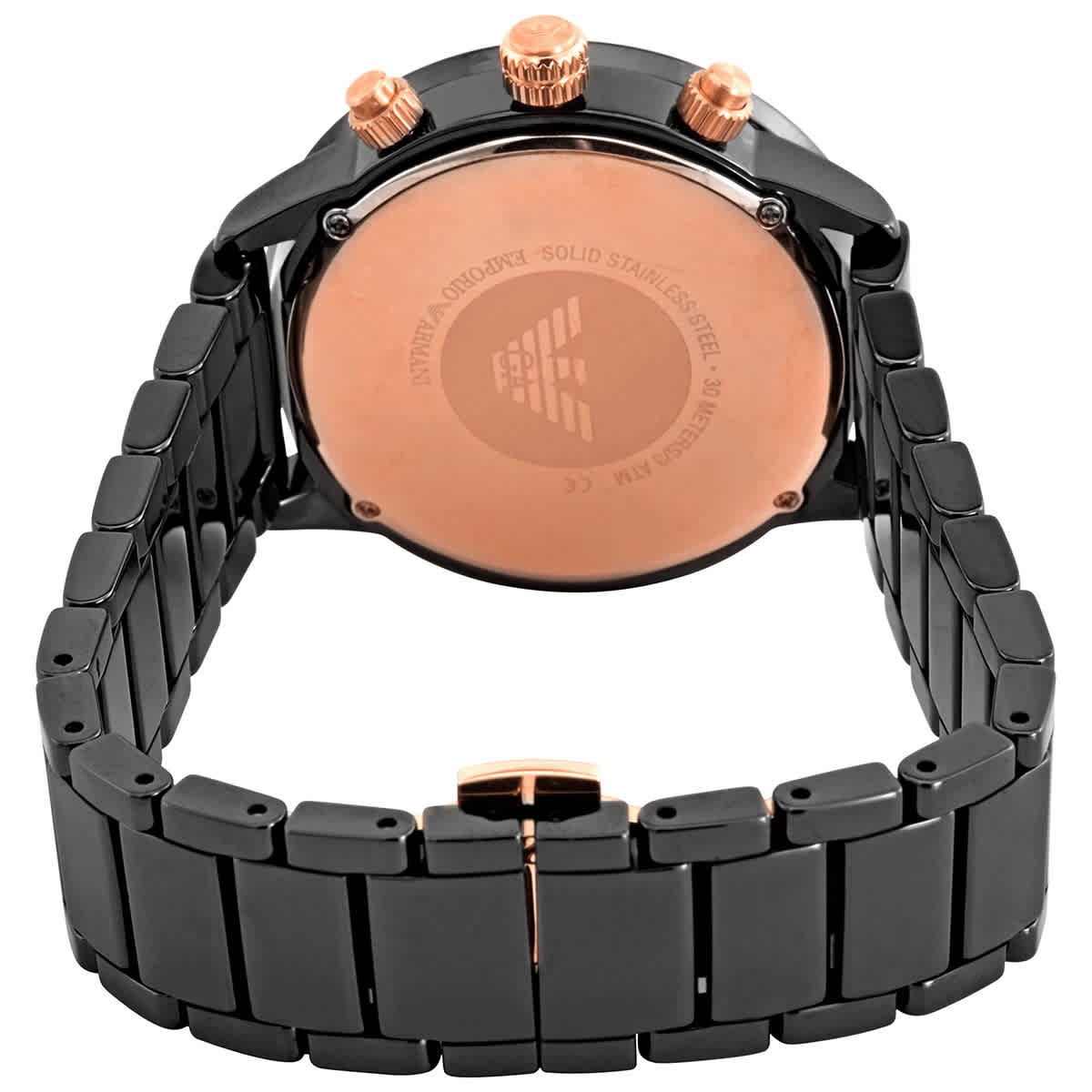 Emporio Armani Chronograph Quartz Black Dial Mens Watch AR70002