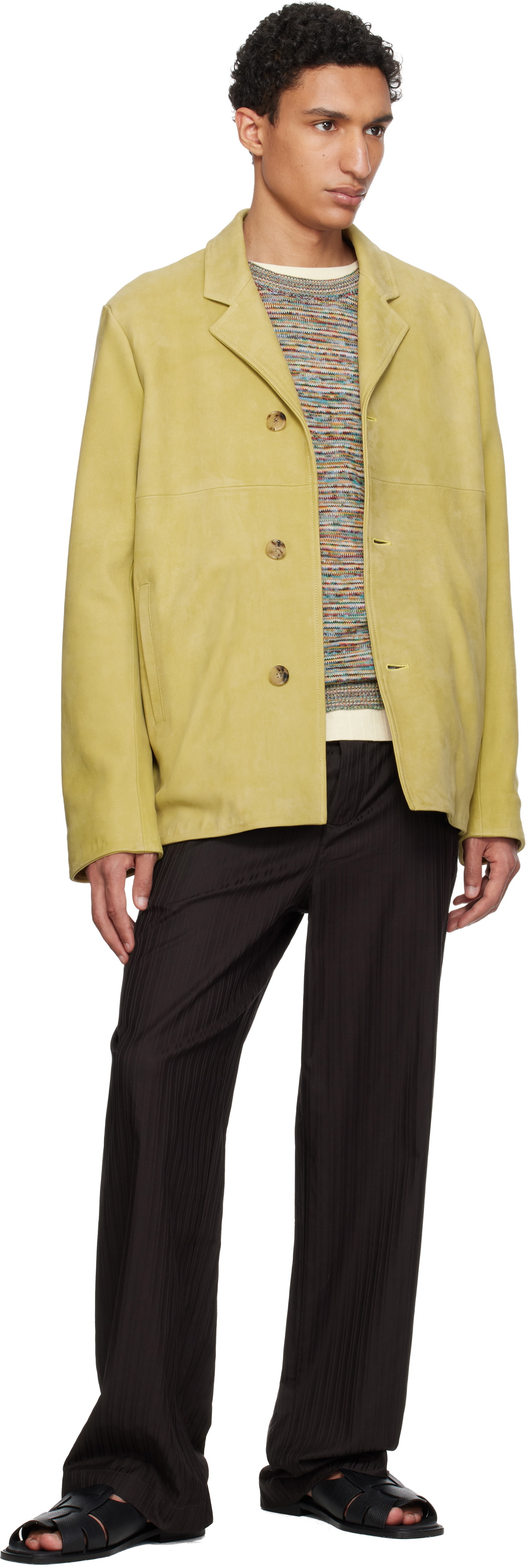 Paul Smith Tan Nubuck Leather Jacket