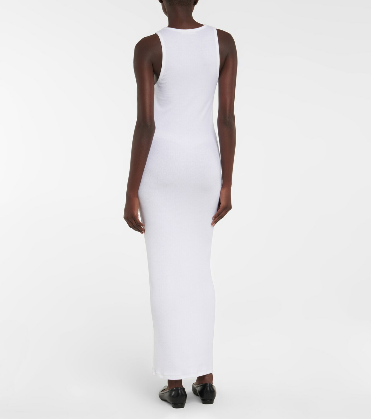 The Row Tikea ribbed-knit maxi dress