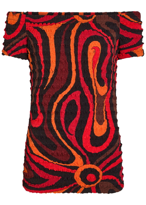 Photo: Pucci Printed Seersucker top Orange