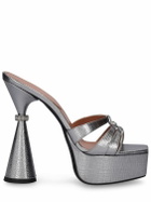 D'ACCORI - 130mm Sienna Metallic Leather Mules