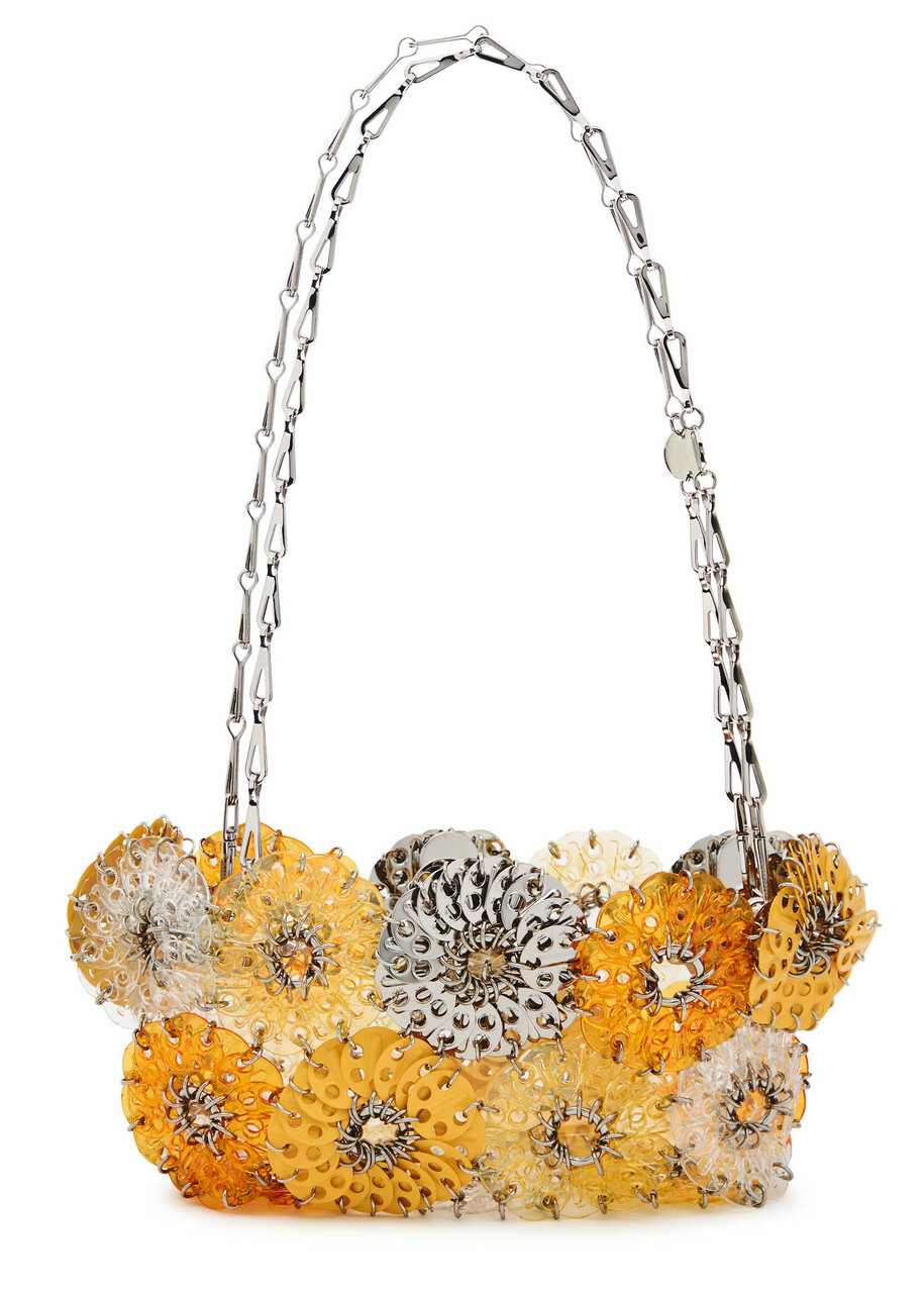 Rabanne Pixel Tube Chainmail Shoulder bag - Gold - One Size