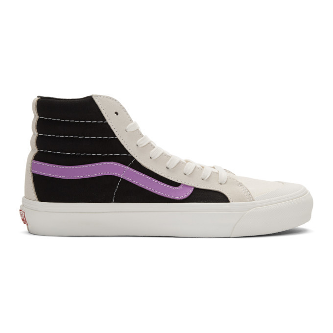 Photo: Vans Grey and Purple OG Style 36 Hi Sneakers