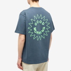 Good Morning Tapes Men's Sun Logo T-Shirt in Abyss