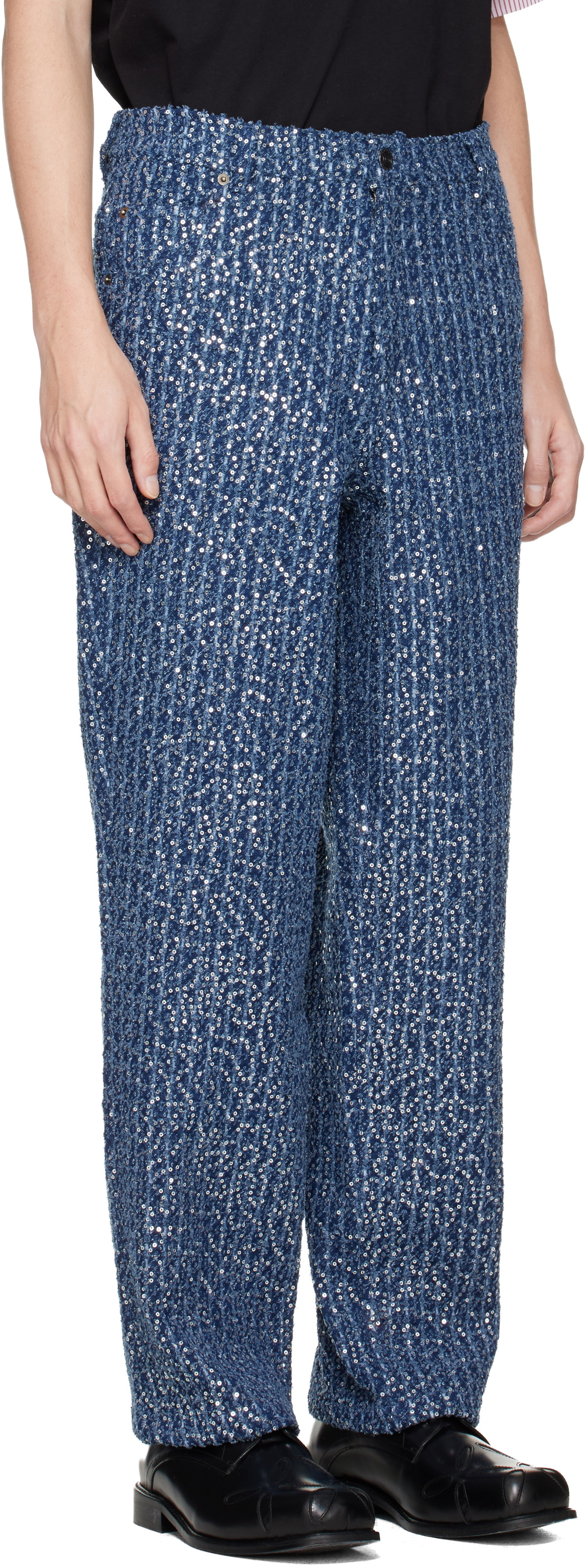 Charles Jeffrey LOVERBOY Blue Art Jeans