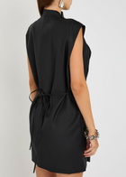Helmut Lang Wrap-effect Wool Mini Blazer Dress Black