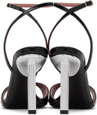 Les Petits Joueurs Black Silvy Heeled Sandals