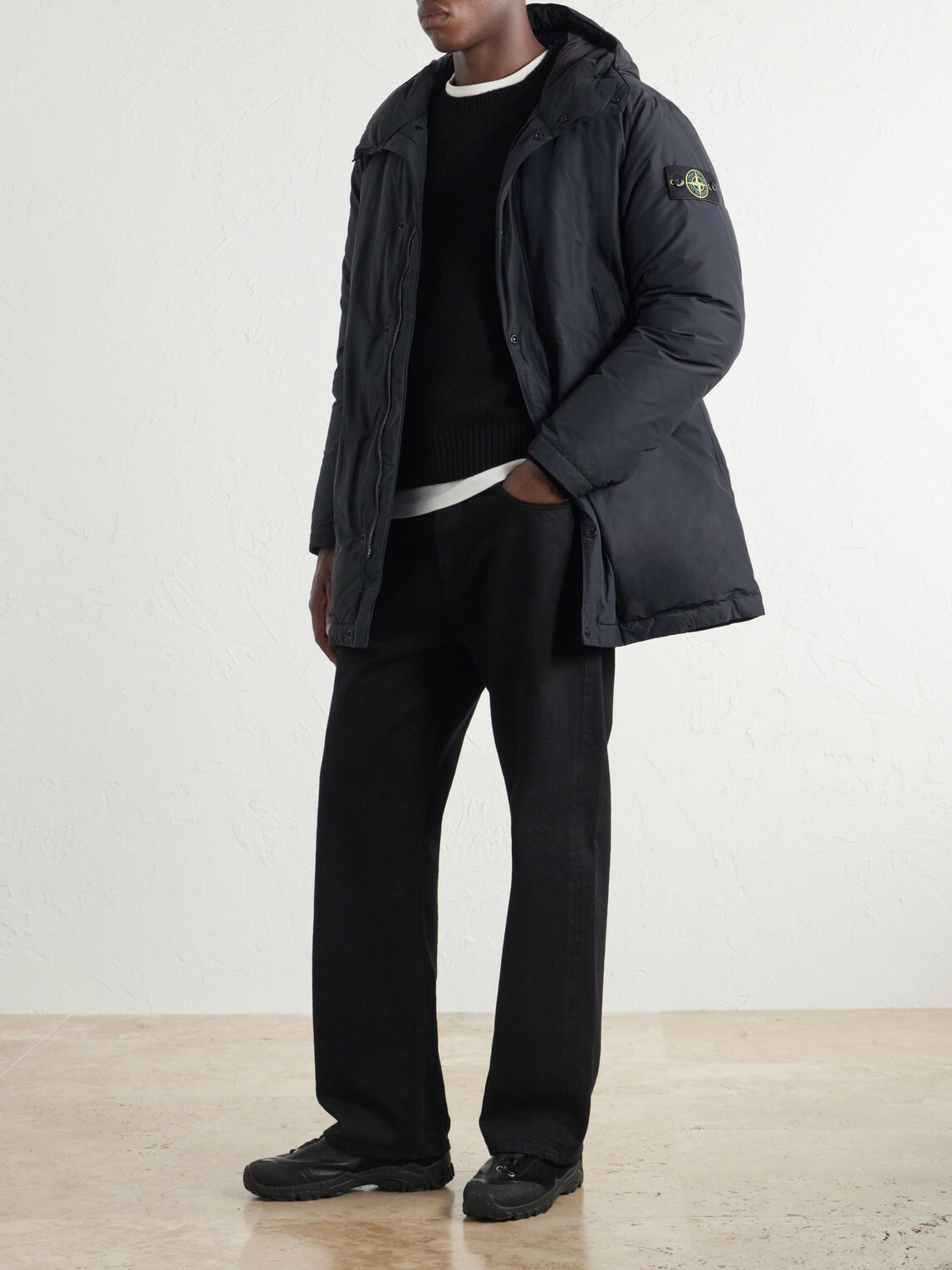 Stone Island - Shell Hooded Down Parka - Black