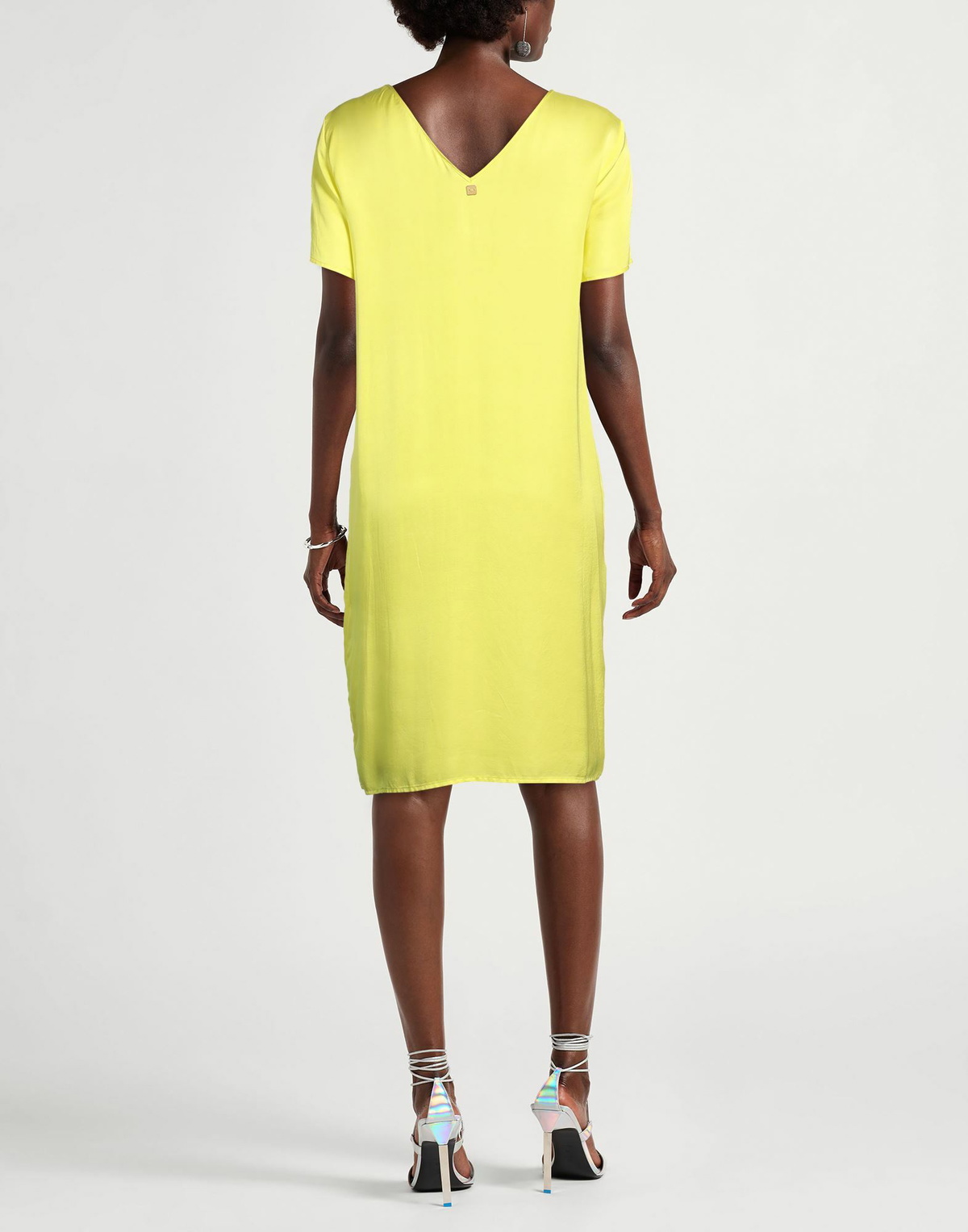 Manila Grace Womens Midi dress Lime in Green