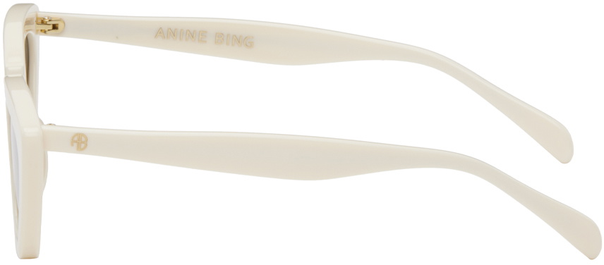 Off-White Ivory Sunglasses-unisex Off-white Oeri148 Dover Unisex White Squared Sunglasses  main image 2