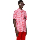 SSENSE WORKS SSENSE Exclusive Jeremy O. Harris Pink Print Rose Bowling Shirt