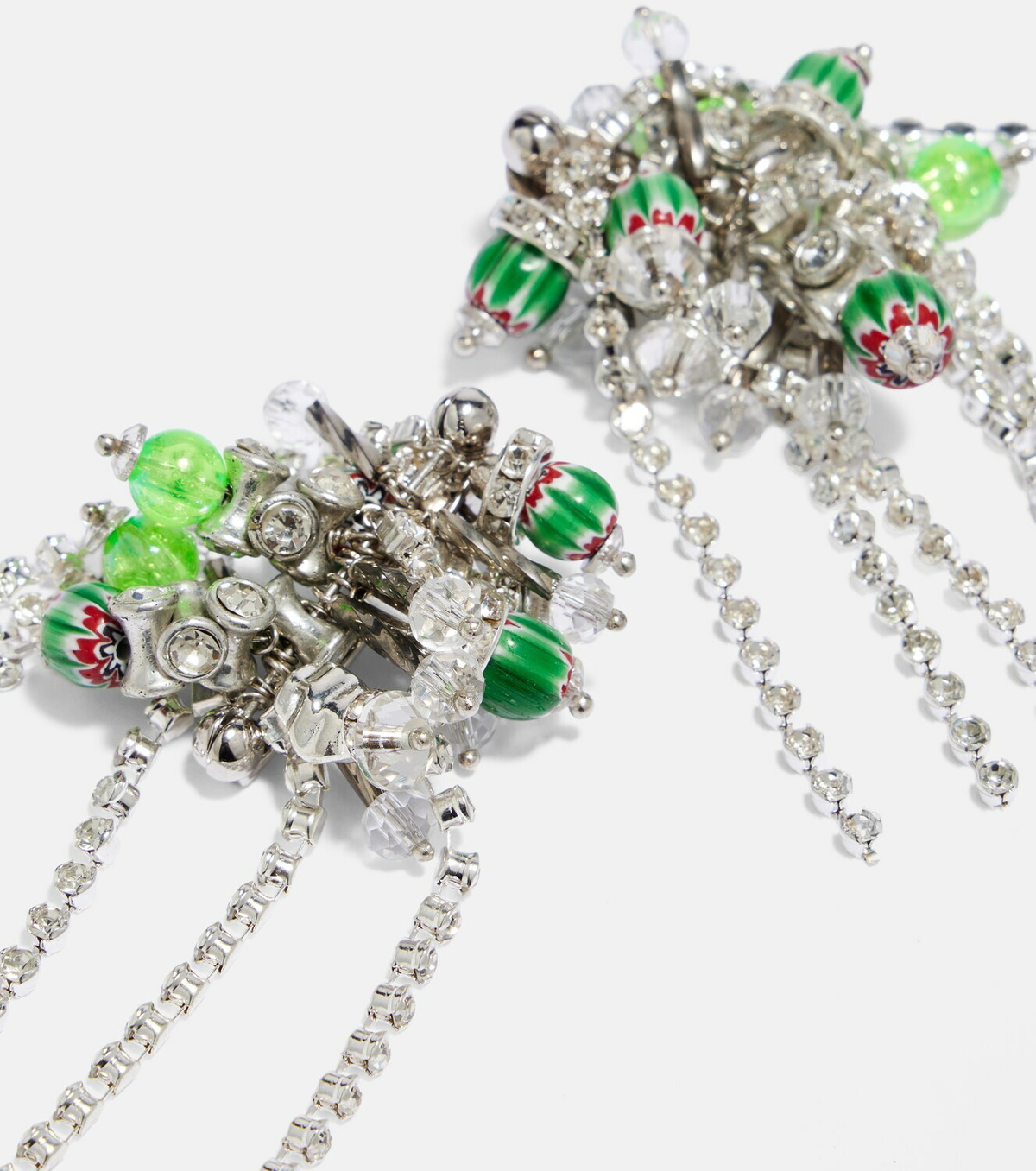 Dries Van Noten Crystal-embellished drop earrings