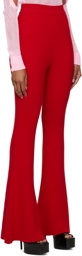 Olēnich Red Flared Trousers