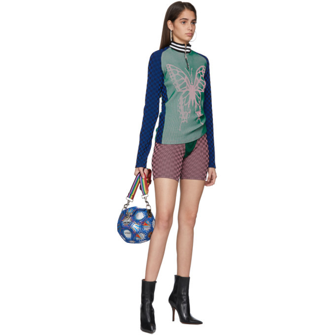 Paolina Russo SSENSE Exclusive Pink and Green Illusion Knit