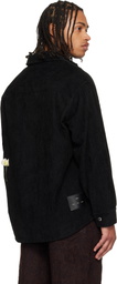 Song for the Mute Black 'Flower' Overshirt