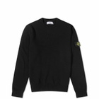 Stone Island Junior Men's Crew Knit in Black