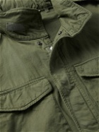 Aspesi - Brushed Cotton-Gabardine Field Jacket - Green