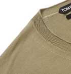 TOM FORD - Slim-Fit Silk Sweater - Green