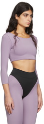 HÉROS Purple Ballerina Long Sleeve Sport Top