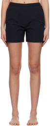 Lido Black Gathered Shorts