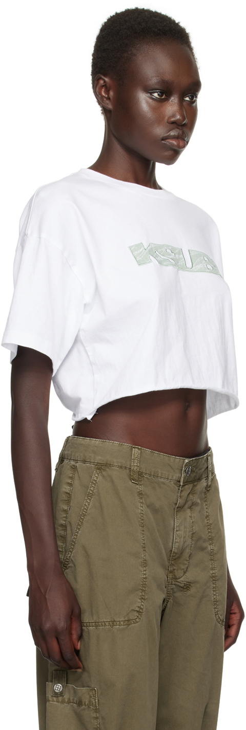 Ksubi White Unchained Oh G Crop T-shirt