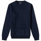 A.P.C. Men's Pierre Lambswool Crew Knit in Dark Navy