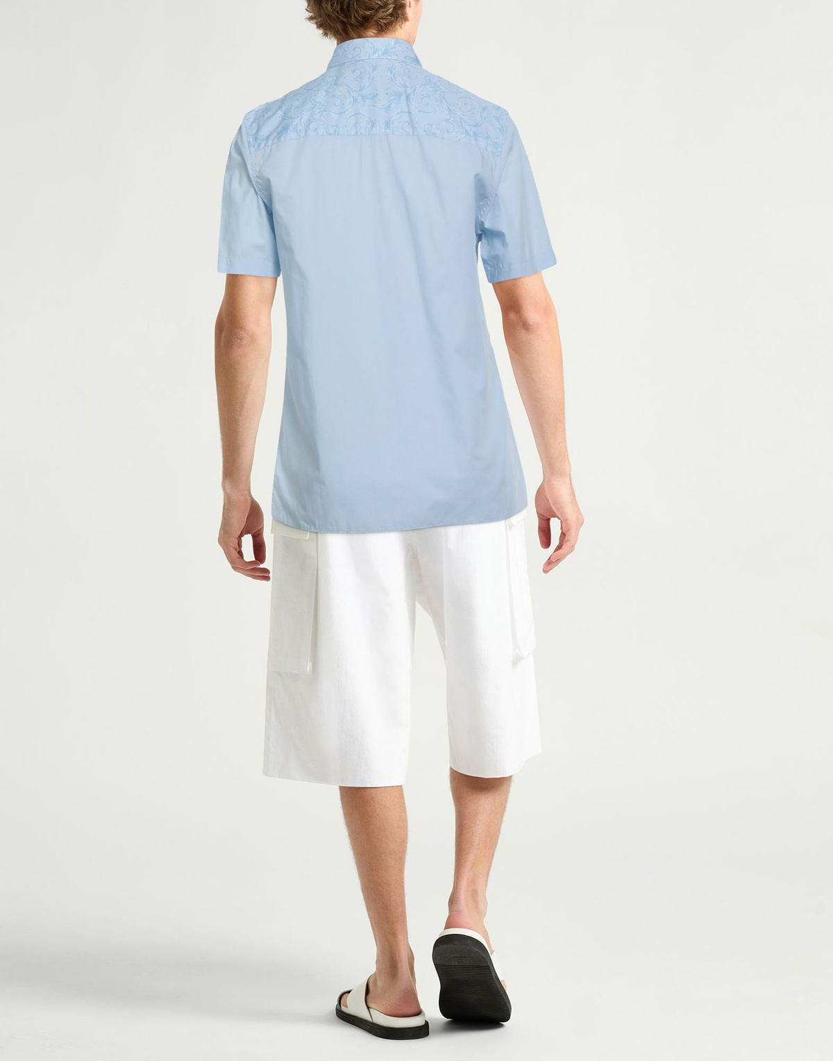 Versace Mens Shirt Sky in Blue