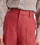 Brunello Cucinelli Hemp and linen wide-leg pants