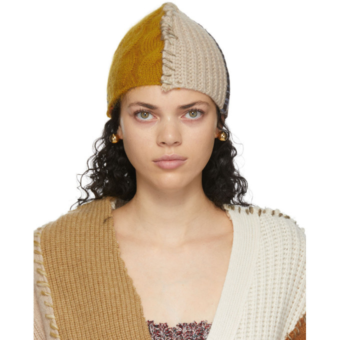 Marni Multicolor Patchwork Beanie Marni