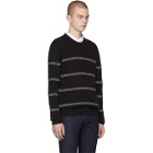 Versace Black Nastro Slim-Fit Sweater