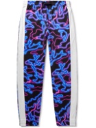 Valentino - Tapered Printed Jersey Track Pants - Blue