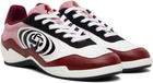 Casablanca Burgundy & White Squash Indoor Sneakers