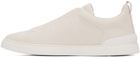 ZEGNA Off-White Triple Stitch Sneakers