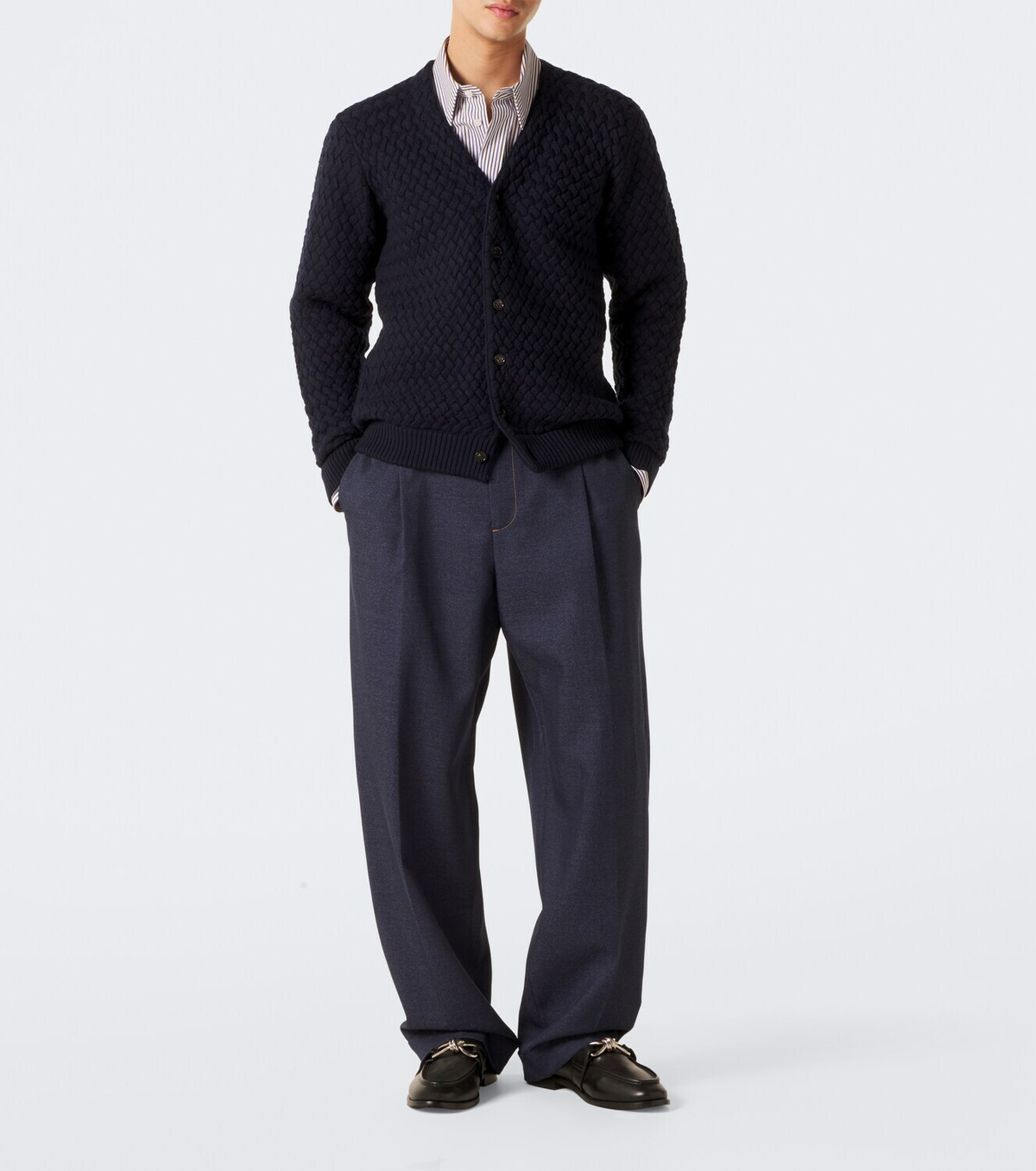 Bottega Veneta Intrecciato wool cardigan