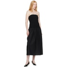 rag & bone Black Irina Mixed-Media Midi Dress