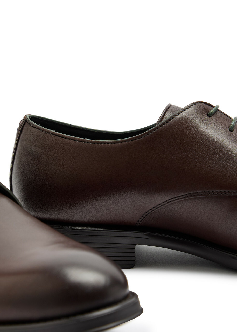 Paul Smith George Leather Derby Shoes Brown