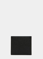 Billfold Pebbled Leather Wallet in Black