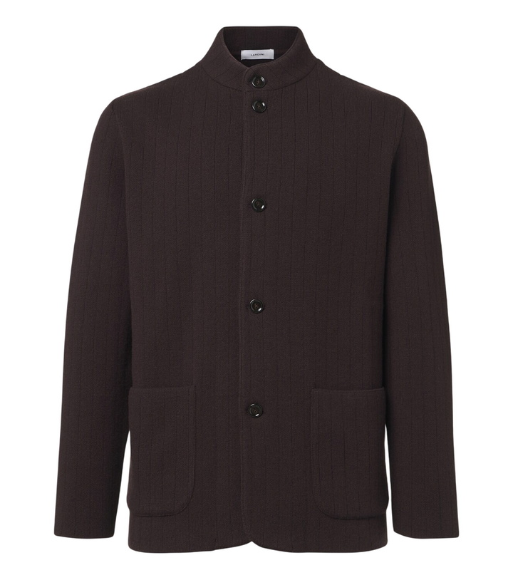 Photo: Lardini Knitted wool and cashmere blazer