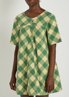 Damson Madder Bridget Reversible Cotton Mini Dress Multicoloured
